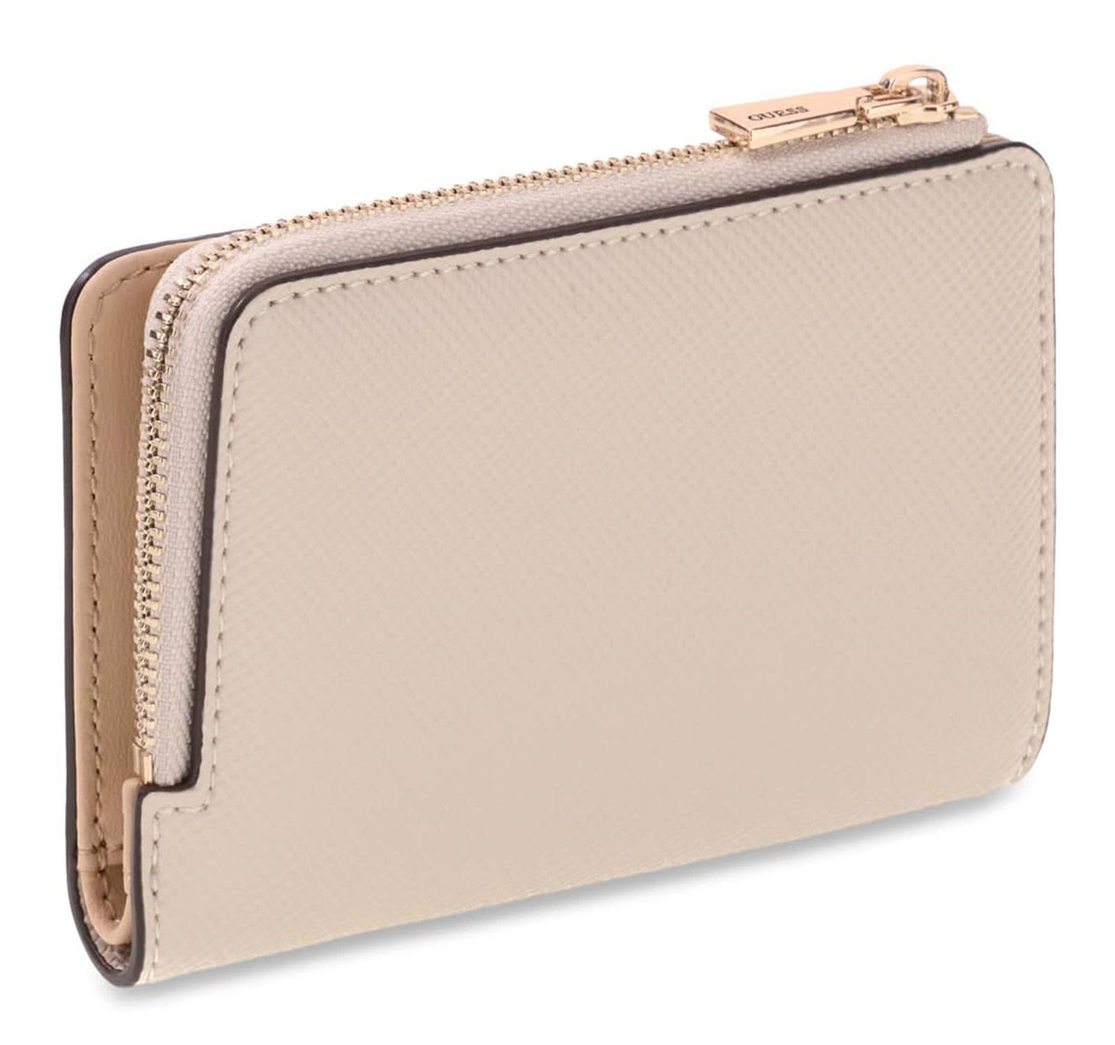 GUESS Monedero Danielle SLG Zip Around Card Case Bone Crema