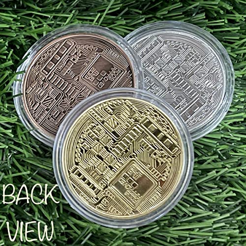 Large Bitcoin Golf Ball Marker Set — 3 Big Coins (Gold, Silver, Copper), Unique Gift for Men & Women, Custom Ball Markers, No Hat Clip Included. - image 7
