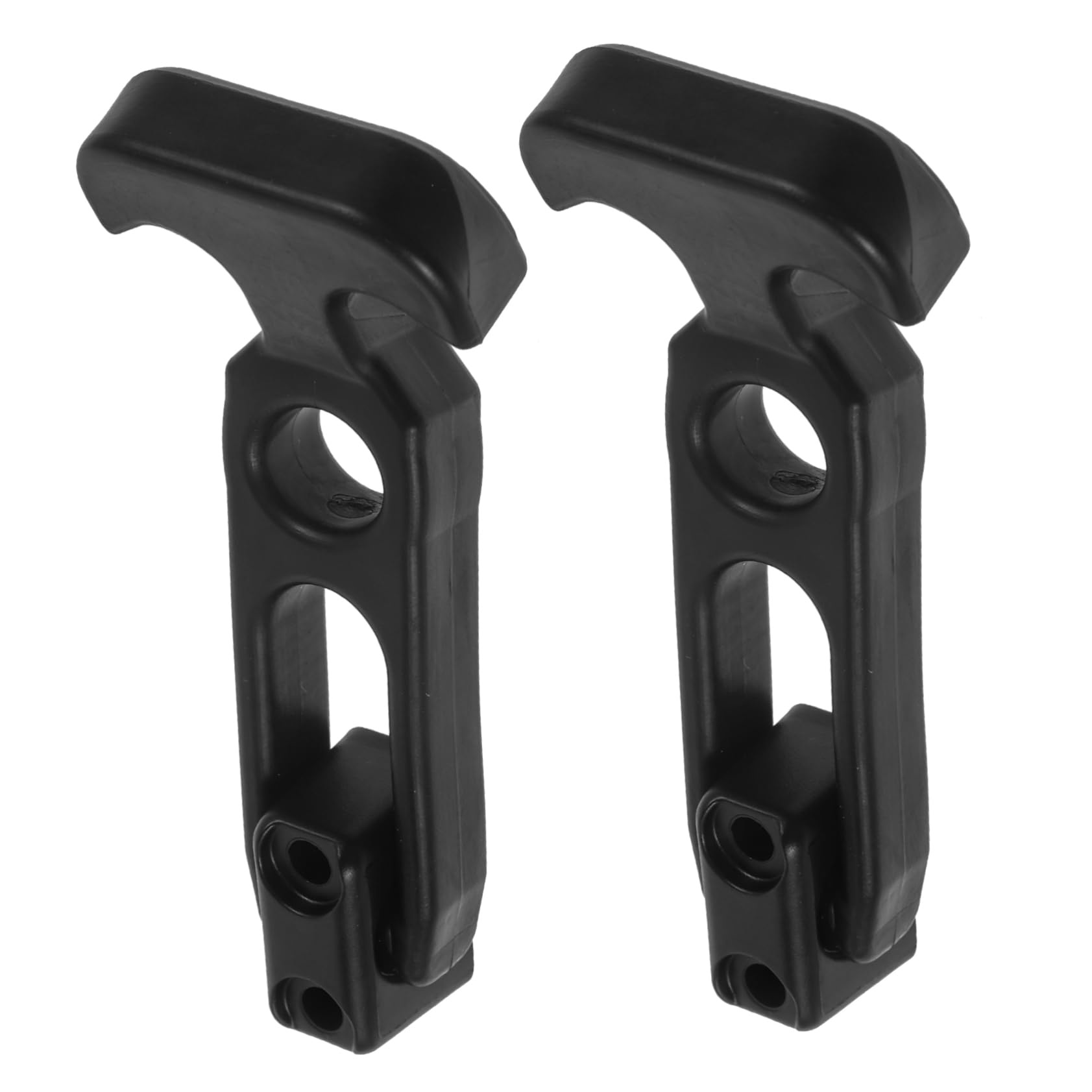 WOONEKY 2pcs T-Handle Latches Rubber Elastic Car Hood Catches for Rv Compartment Tool Box