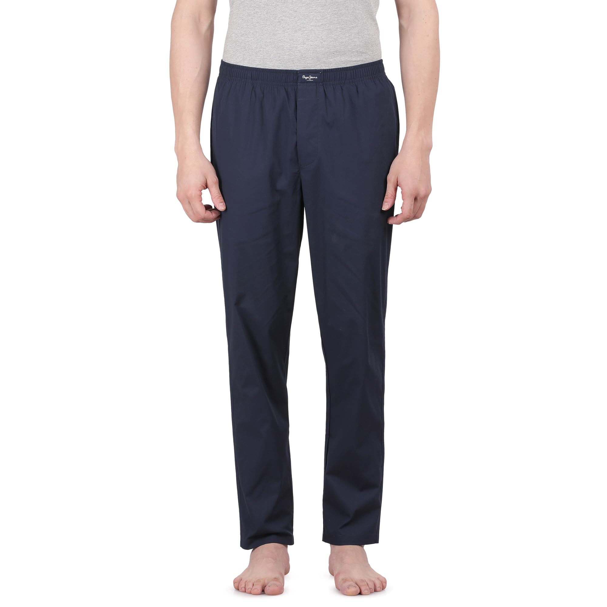 Pepe Jeans Men's Solid Woven Pyjama - Navy - XX-Large-image-18