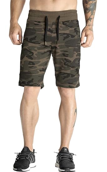 Men's Camouflage/Military Printed Cotton Shorts