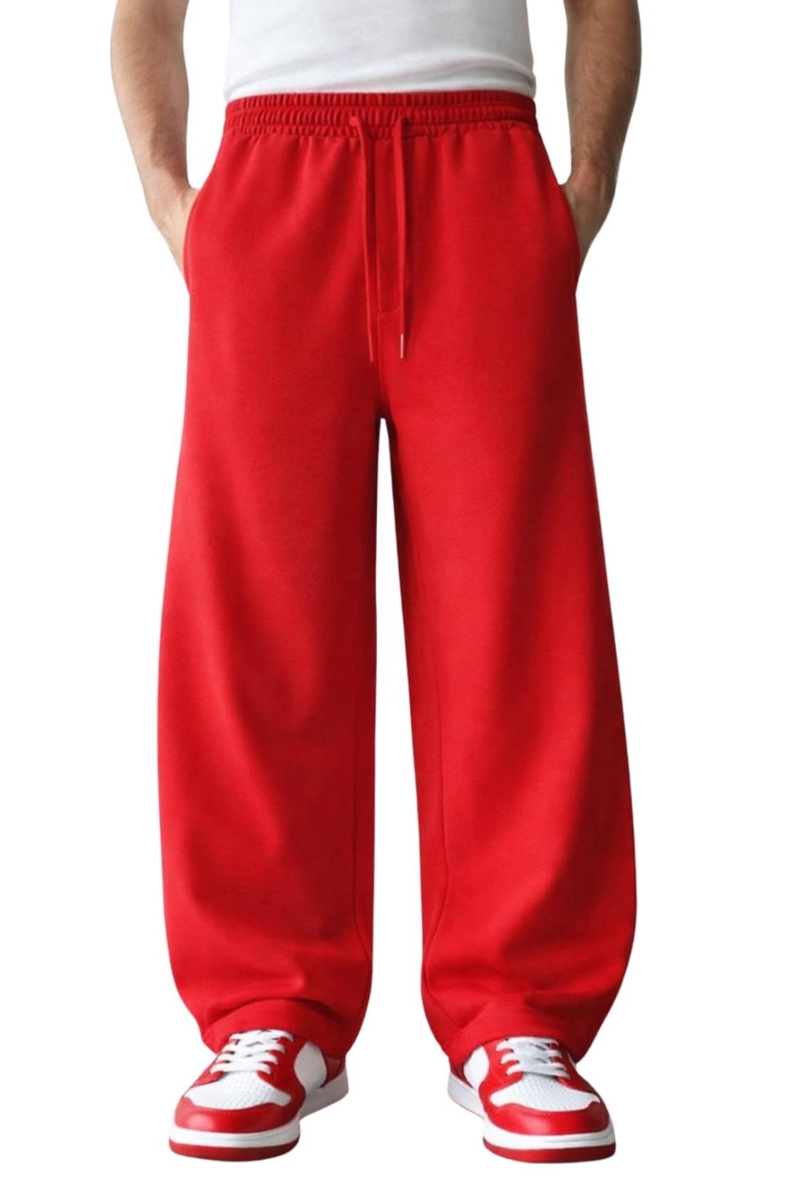rockwell Men’s Baggy Sweatpants | Cotton Terry Relaxed Fit Joggers for Men | Oversized Streetwear Track Pants | Casual Gym & Everyday Wear| 022-picture-31
