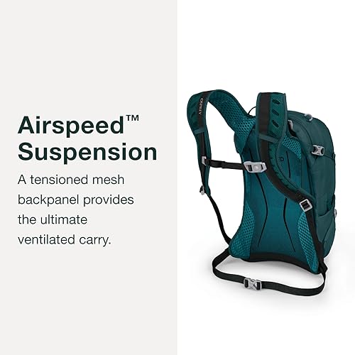 Miniatura 4 de Osprey Sylva 12L Mochila de ciclismo para mujer con depósito hidráulico, verde Baikal