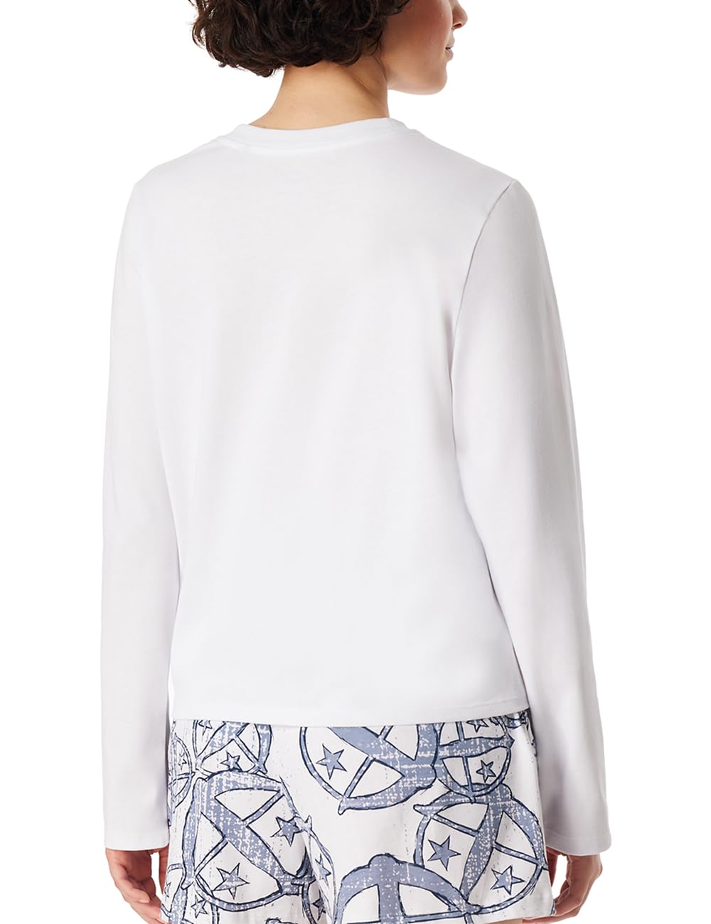 Schiesser Damen Schlafanzugoberteil Shirt Langarm - 183236
