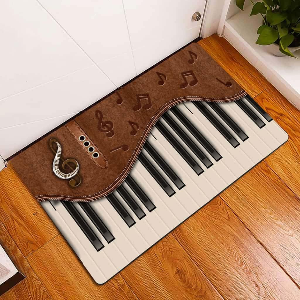 Paillasson extérieur entrée piano contre la boue, tapis de porte antidérapant
