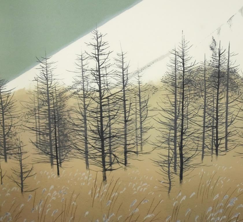 中路融人『富士』◇リトグラフ◇直筆サイン有◇日展特選！芸術院会員
