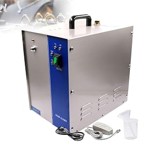 Gold Silver Jewelry Cleaner Steam Device with Footswitch and Exhaust Nozzle 1300w 2200w Gemstone Steam Cleaner Stainless Steel