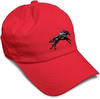 Speedy Pros Soft Baseball Hat Embroidered Dad Hat Jokey Horse Race Men & Ladies Baseball Cap Cotton