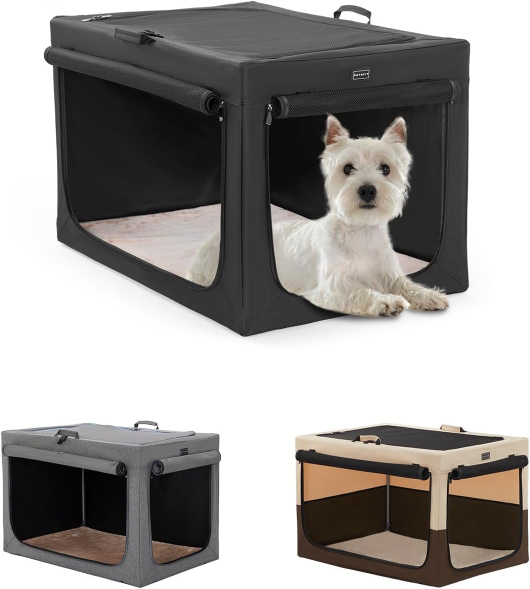 Guardian Gear ExpandACrate for Pets, Medium, Taupe Guardian Gear Dog Crate
