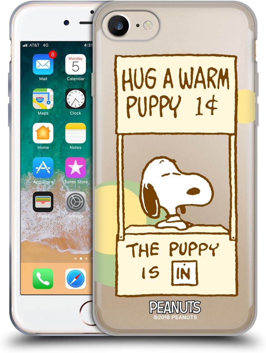 Head Case Designs Officially Licensed Peanuts Warm Snoopy Hug Soft Gel Case Compatible with Apple iPhone 7/8 / SE 2020 & 2022