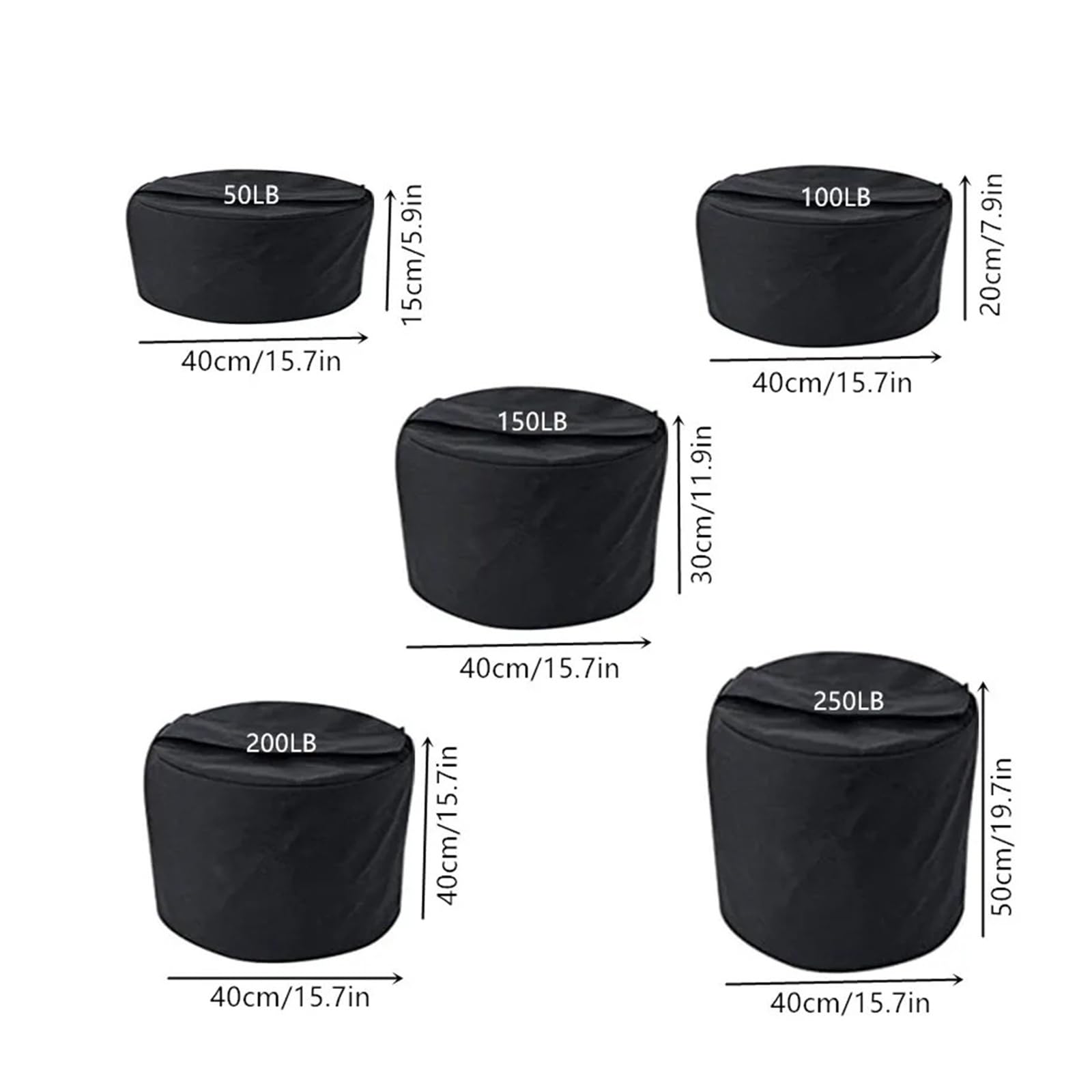 Sandbag,Sacchi Di Sabbia 50LB-250LB Sacchi di sabbia da allenamento regolabili for carichi pesanti Sacchi di sabbia for pesi Fitness Sacchi di sabbia for allenamento di boxe Sollevamento fitness