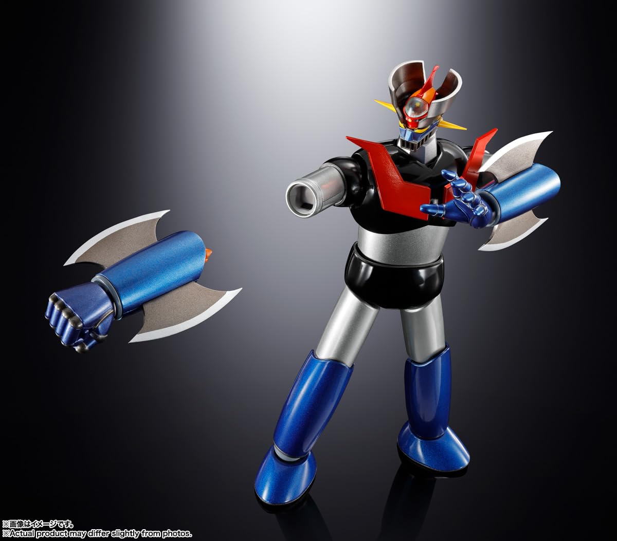 TAMASHII NATIONS Soul of Chogokin GX-117 Mazinger Z (tipo rinforzato) Shinka in pelle - KAKUMEI SHINKA - circa 6,5 pollici (165 mm), pressofuso e ABS, action figure dipinte