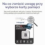 Integral 256 GB karta micro SD 4K Video Premium High Speed SDXC prędkość odczytu do 100 MB/s i prędkość zapisu 50 MB/s V30 C10 U3 UHS-I A1