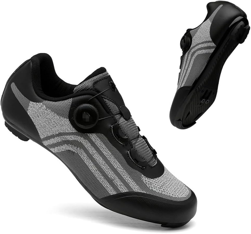Chaussures De Cyclisme Hixingo Respirantes Pour Hommes Et Femmes - Route & VTT, Semelle Dure Compatible SPD, Crampons Antidérapants