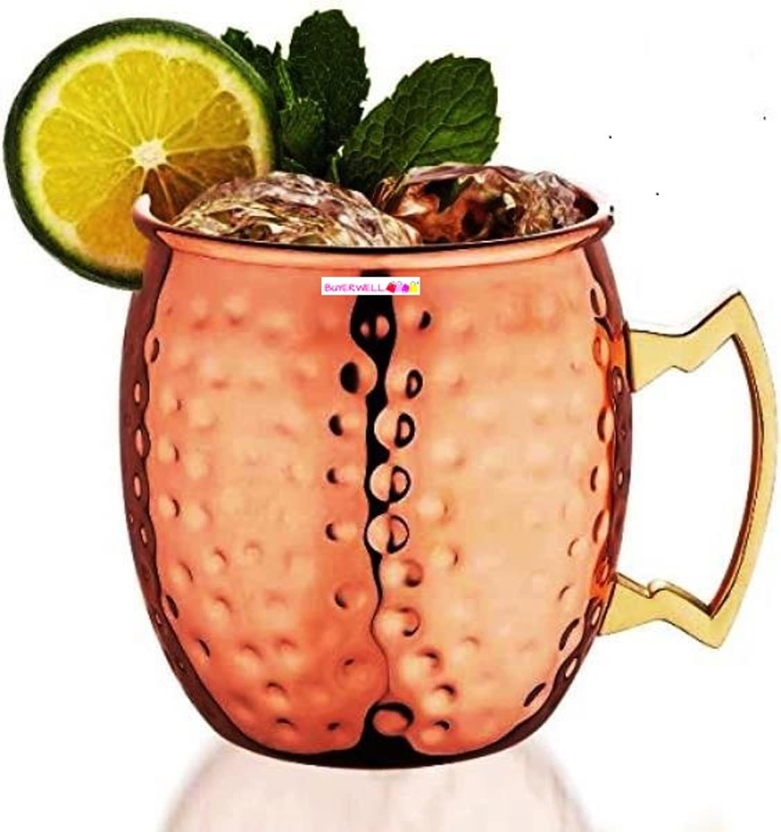 Buy BUYERWELL Moscow Mule Copper Mugs Solid Copper Handcrafted Copper