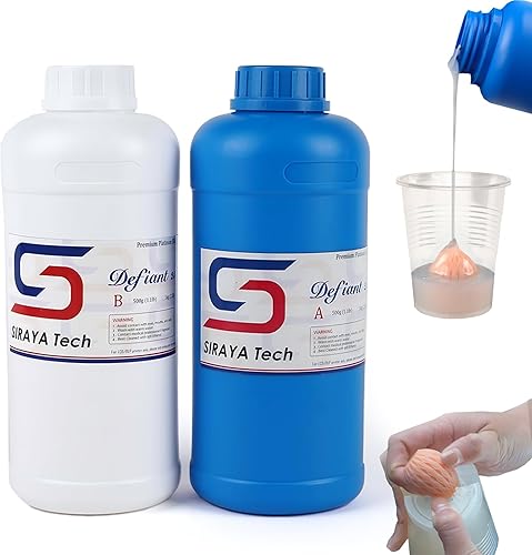 Miniatura 9 de Siraya Tech Defiant 25 - Kit de fabricación de moldes de silicona de platino transparente para hacer moldes de silicona con menos inhibición de
