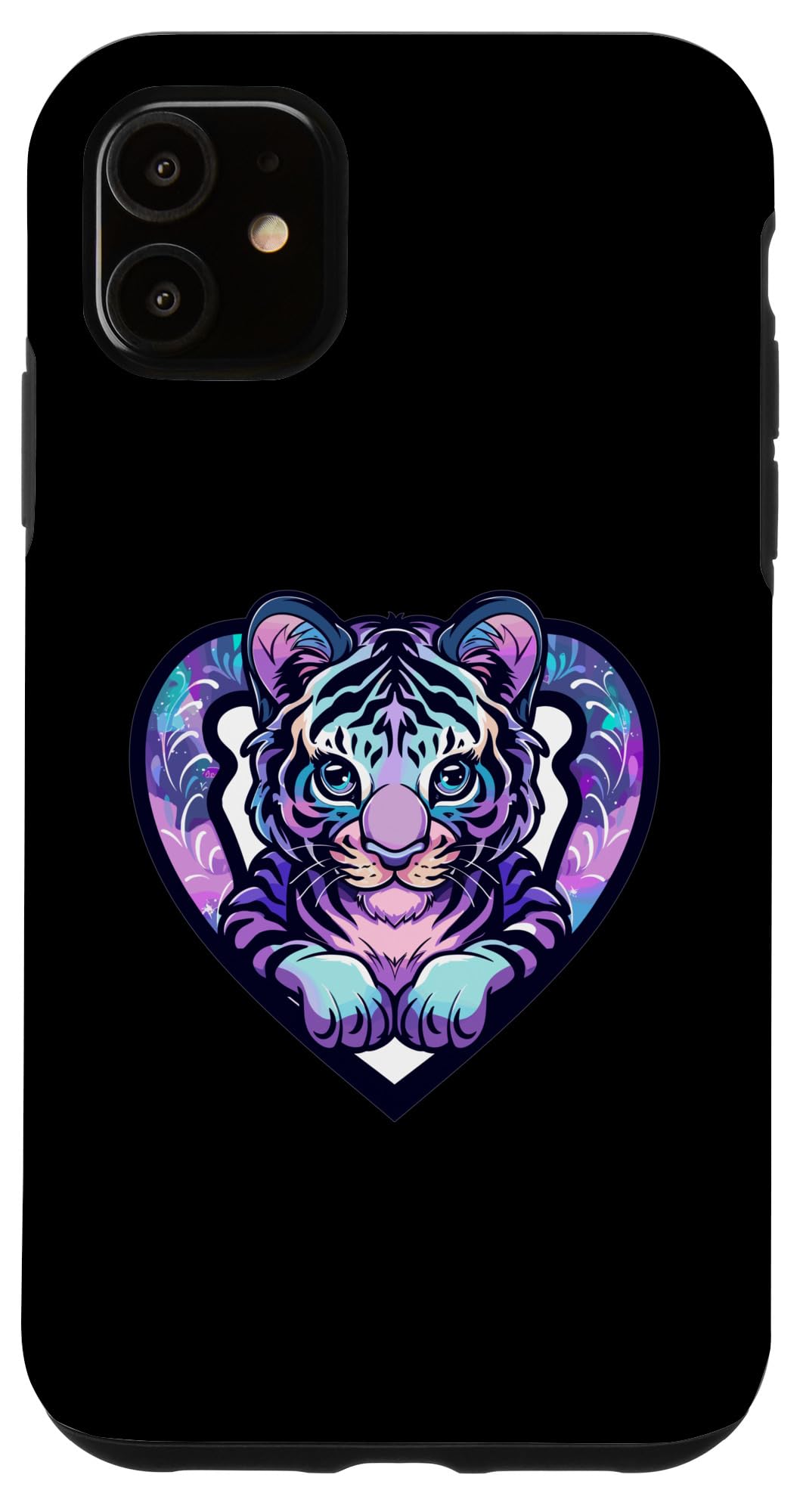 Amazon.co.jp: iPhone 11 虎 ハート付き I かわいい虎