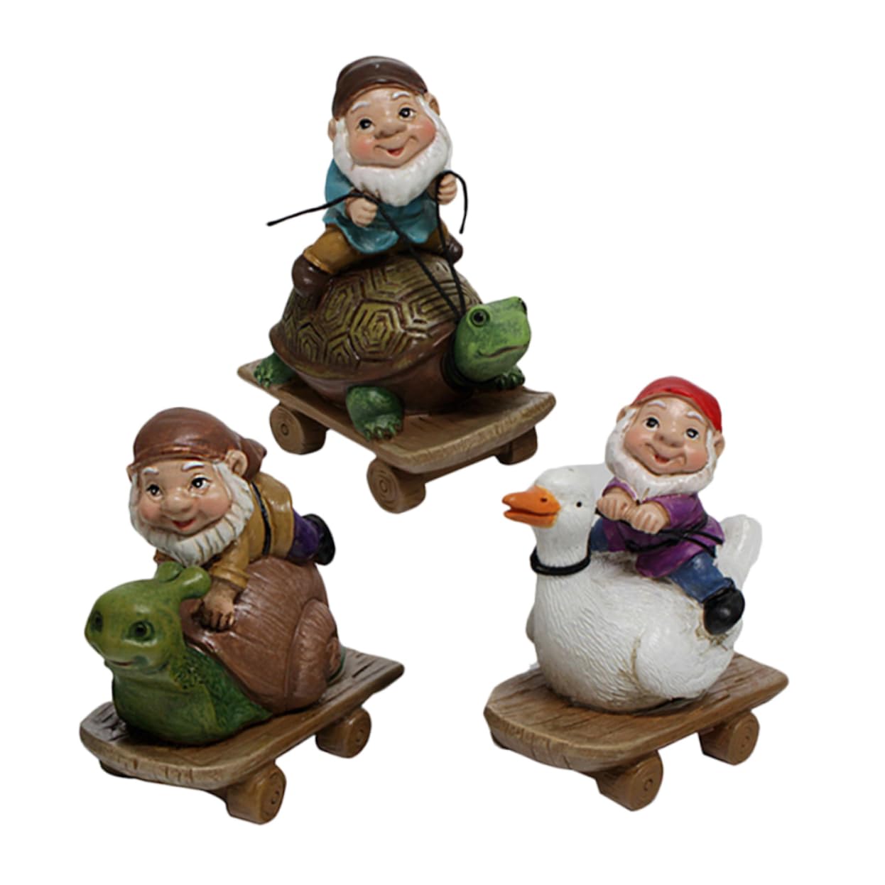 Hemobllo 6stücke Mini Gartenzwerge Mit Skateboard Lustige Deko Figuren Resin Für Garten Und Balkon Für Gartenliebhaber Und Sammler Einzigartige Weihnachtsdekoration
