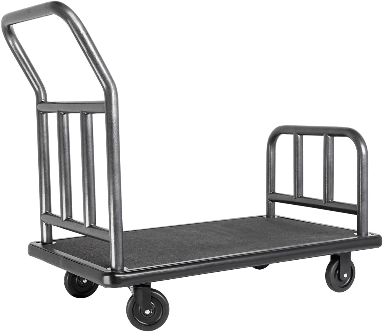 Hammertone Coastal Utility Cart – 400lb Capacity – All-Weather Stainless Steel Waterfront Dolly Cart w/ 5" Wheels & Outdoor Rubber, for Luggage for Travel, Airport Use
