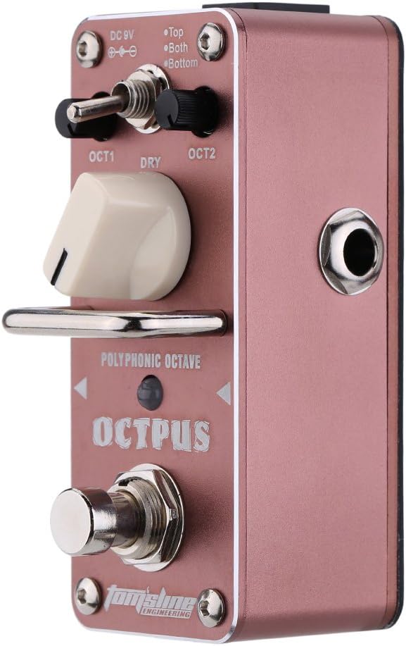 AOS-3 Octpus Polyphonic Octave Electric Guitar Effect Pedal Mini Single Effect with True Bypass