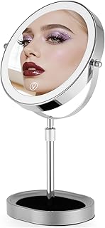 Espejo de maquillaje recargable de altura aju...