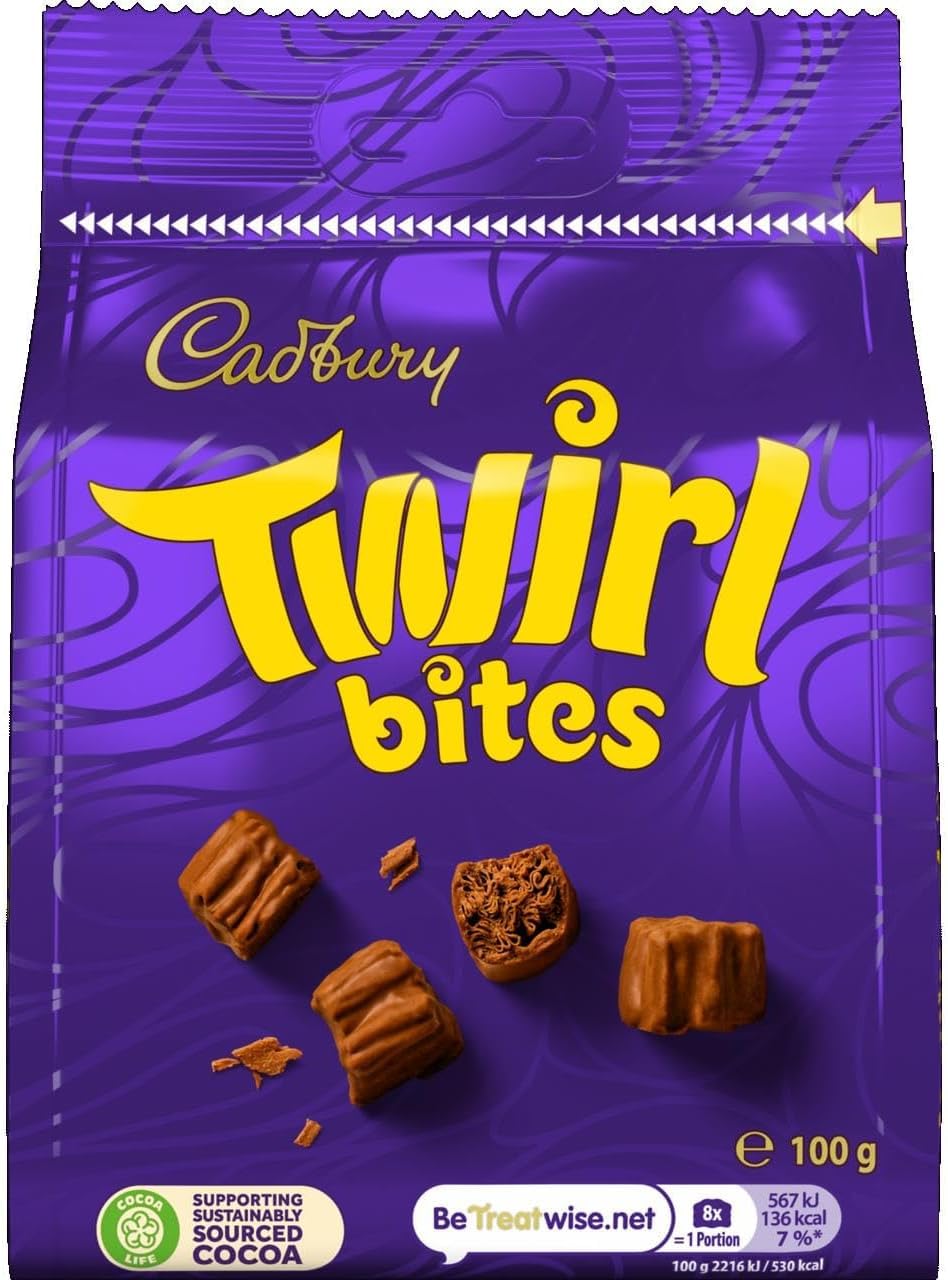 Cadbury Twirl Chocolate Bites 100g (Pack of 3)