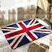Sekishun-cho Microfiber Non-slip Water-absorbing British Flag Doormats Entrance Welcome Mat Floor Bathroom Kithcen Indoor Home Decorative Carpet ((15.75×23.62)inch)