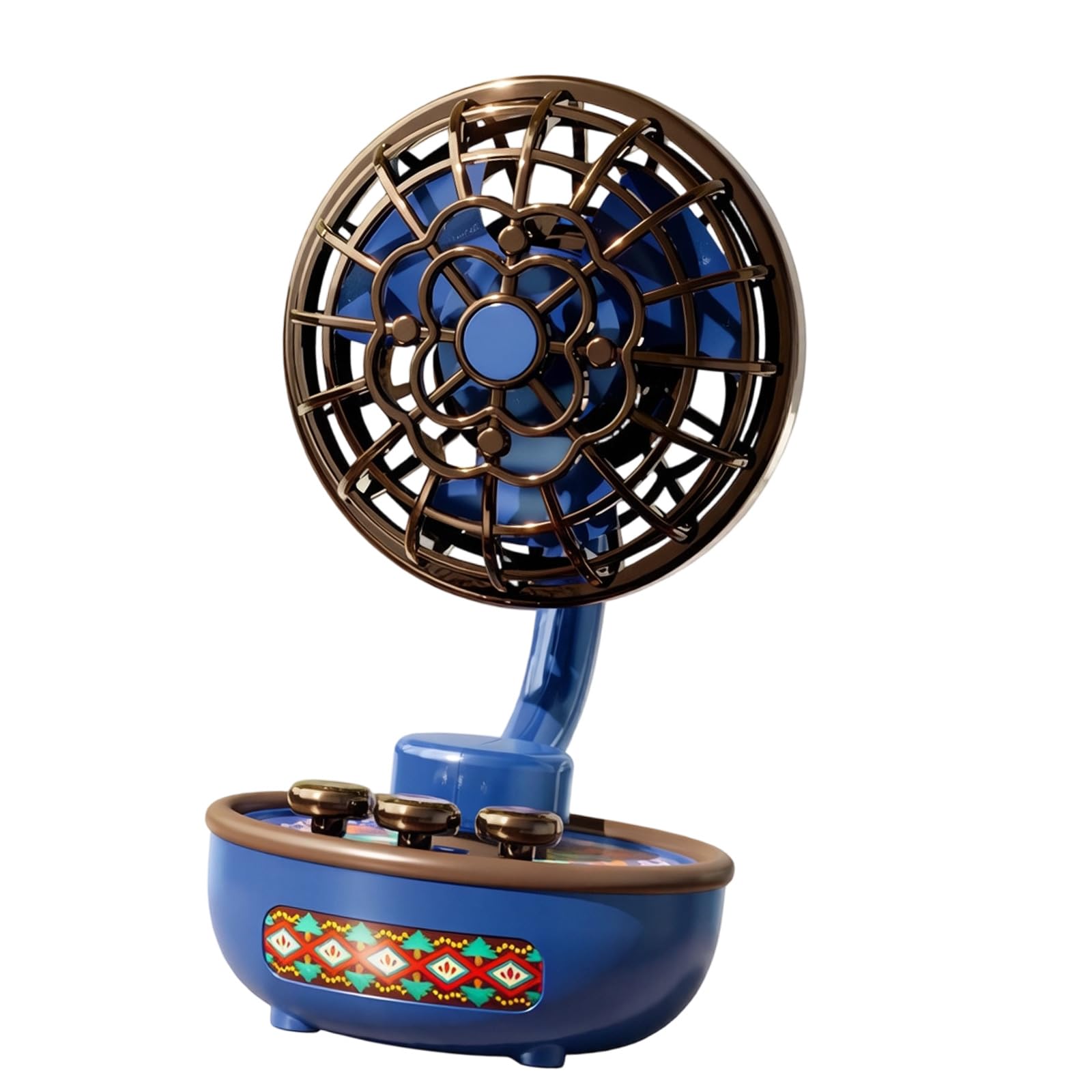 Kaeltsyn Desk Fan with Quiet Operate and 3 Wind Levels Rechargeable Air Circulators for Home Offices Room Enduring Portable Small Desk