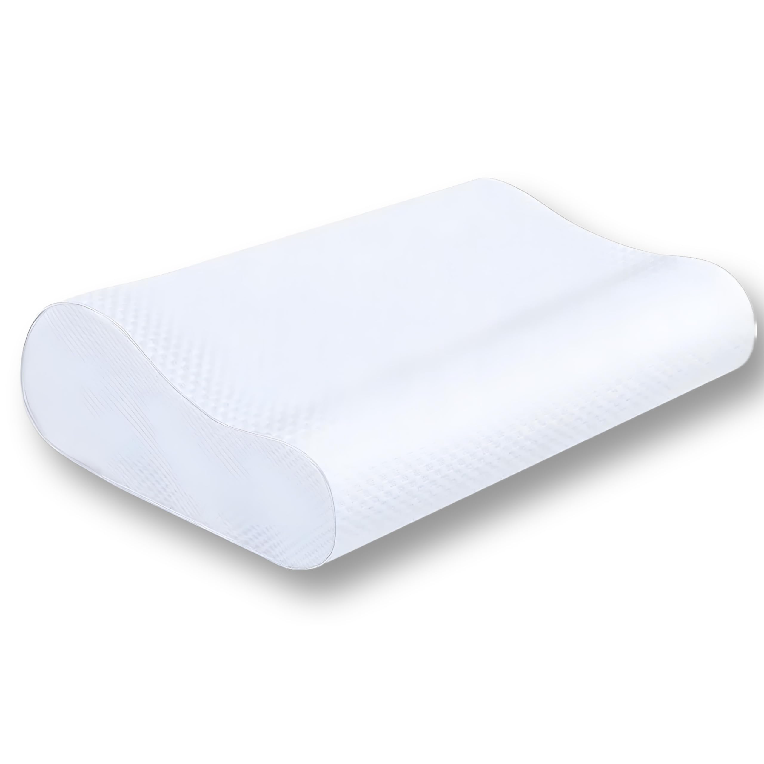 Heavy Memory Foam Pillow 35x55 cm | Wave Structure Design | 630 Gram Neck Pillow Made With Top-Notch Cotton | Comfortable and Supportive Pillow for Sleeping | Non Slip Neck Support