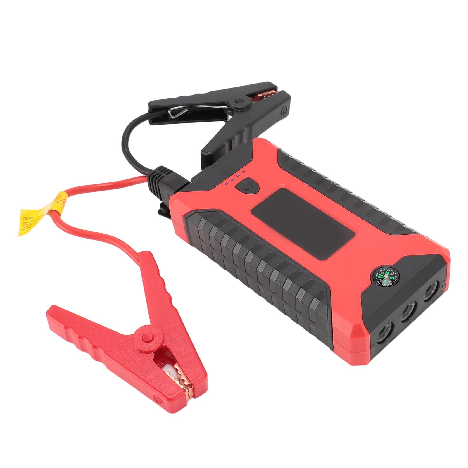 Arrancador de Batería de Coche, Batería de Arranque de 15000 MAh, Arrancador de Batería de Coche Portátil de Carga Rápida de 12 V 4 USB con Luz LED para Acampar Al Aire (Enchufe