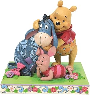 Enesco Disney Gelenekleri Jim Shore Winnie The Pooh Piglet ve Eeyore Arkadaşları Heykelcik, 15 cm, Çok Renkli