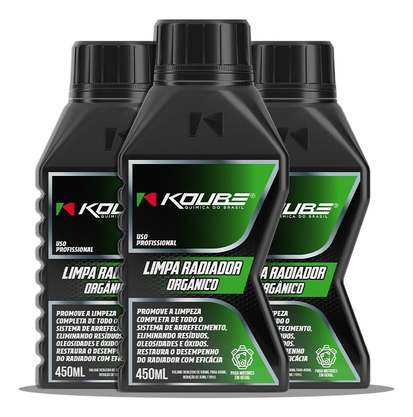 Kit Limpa Radiadores Orgânico 450ml KOUBE 3 Unidades