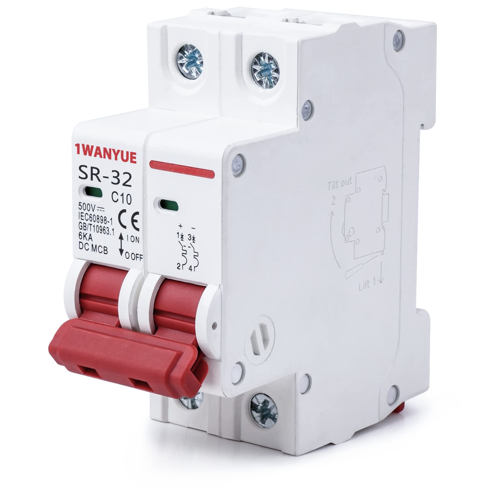 DC Miniature Circuit Breaker, 2P 500V DC Miniature Circuit Breaker 32