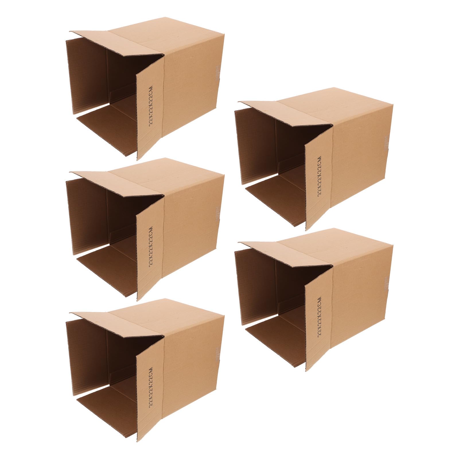 Quadratischer Versandkarton 5 Stück Braun aus Papier für Transport