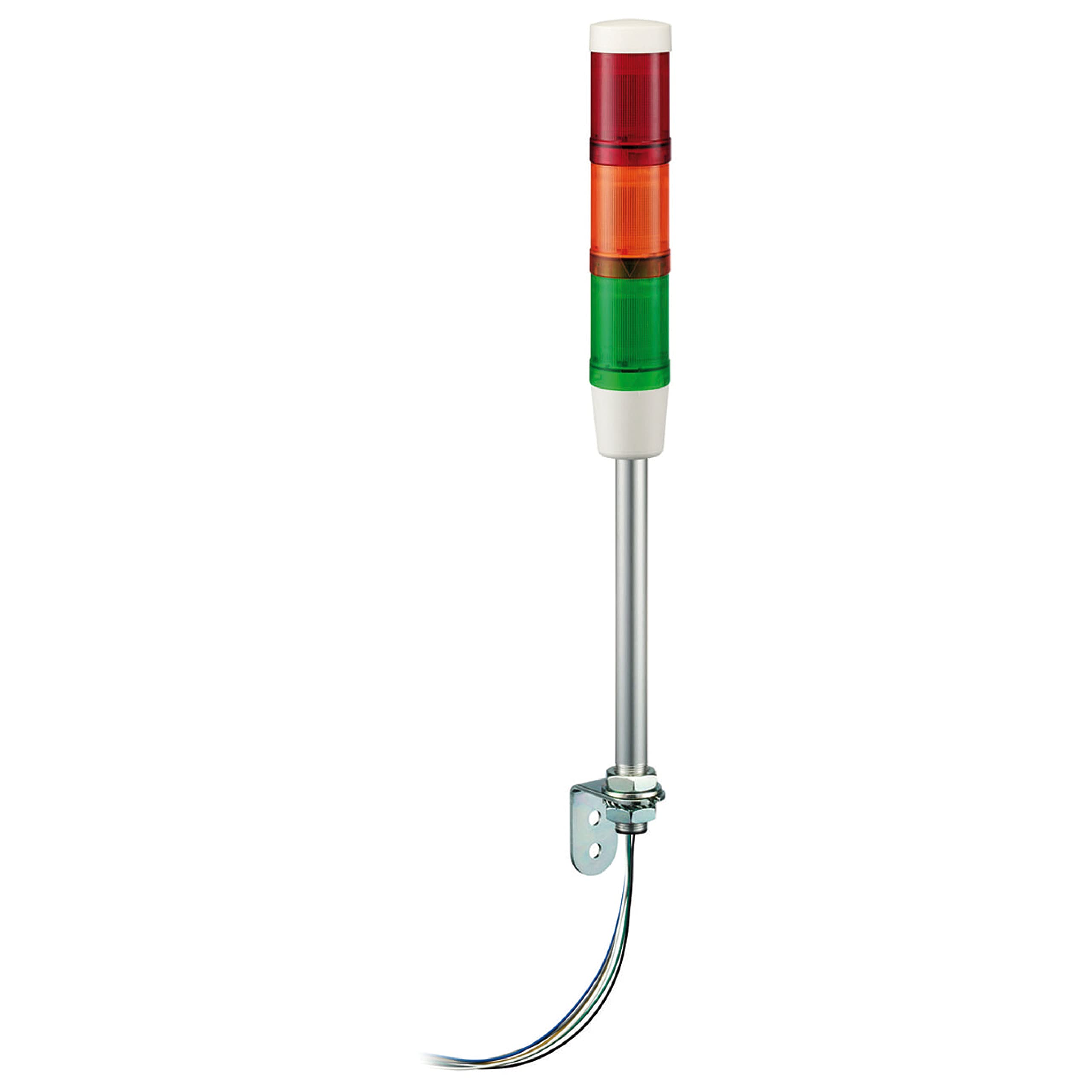 Feu de signalisation LED 24V rouge vert balise industrielle triphasée