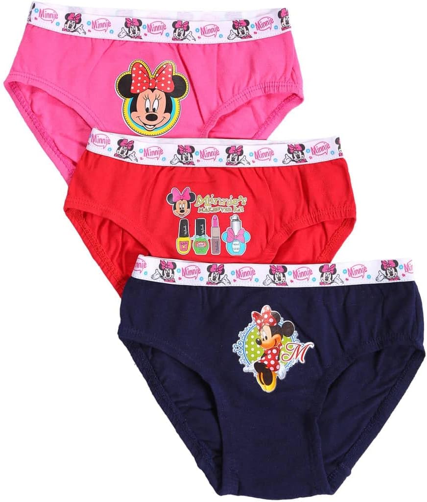 BODYCAREKids Minnie & Friends Kids Girls Panty Ultrasoft Underwear 100% Cotton Soft Comfortable | SKin Friendly | Innerwear Pack of 3-Assorted…