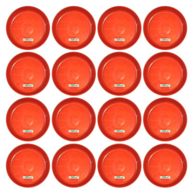 RGDECOR 8 Inches - 16 Pcs. Terracotta Bottom Plate for Pots - Pot Plates for Plants - Flower Pot Base Plate - Bottom Tray for Flower Pots Tray - Planter Plate - Plant Saucer Plate - Plant Pot Tray (B09C9VD5XP) Amazon Price History, Amazon Price Tracker
