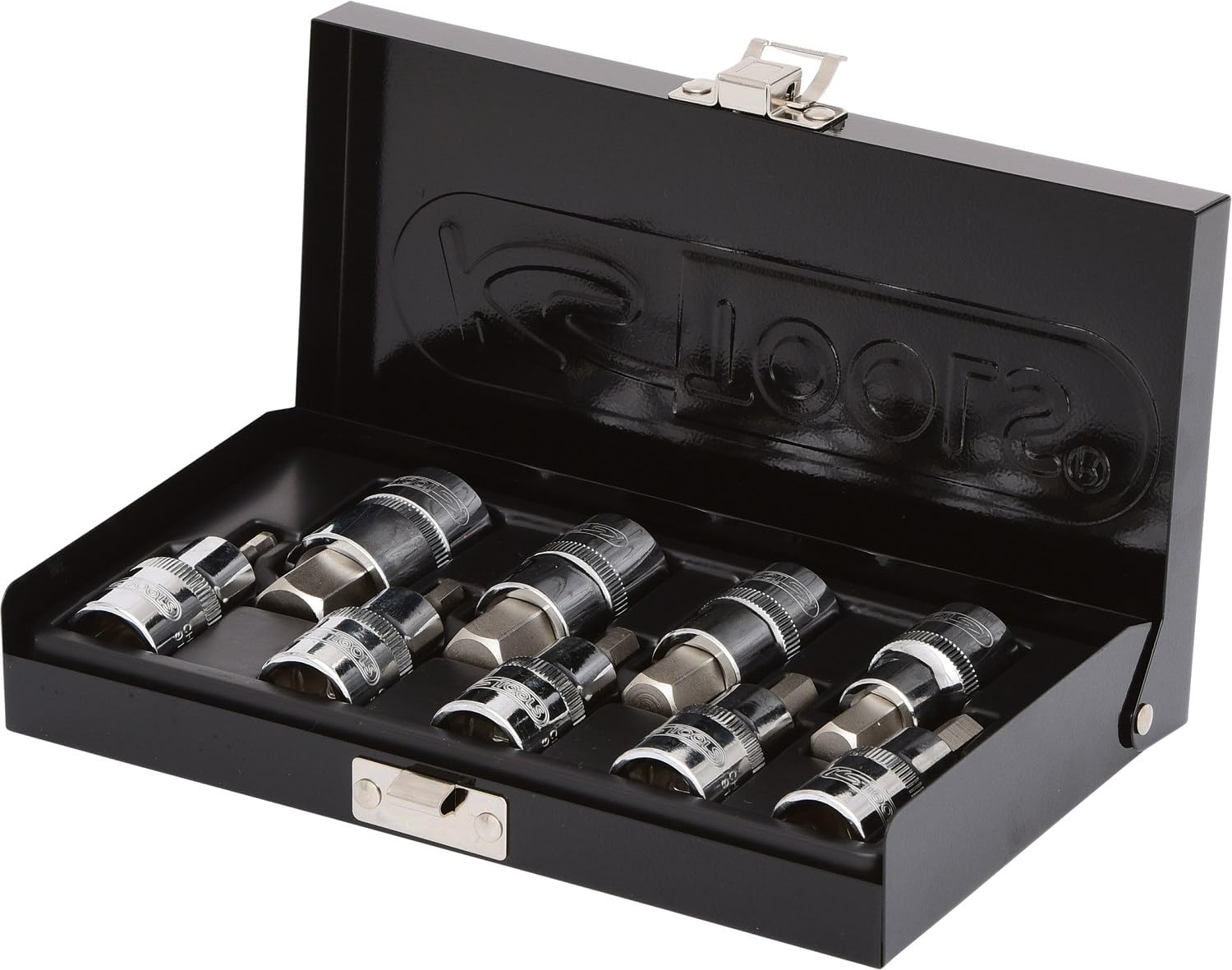 Jeu de douilles 1/2 six pans creux KS TOOLS pour débloquer les vis coincées et étroites