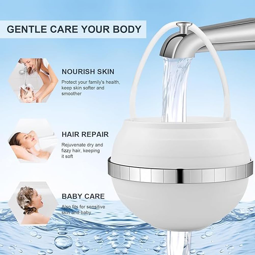 Filtro Per Vasca Da Bagno E Rubinetto – Filtro Acqua A 8 Strati, Rimuove Cloro E Impurità, Filtra 2500 Galloni
