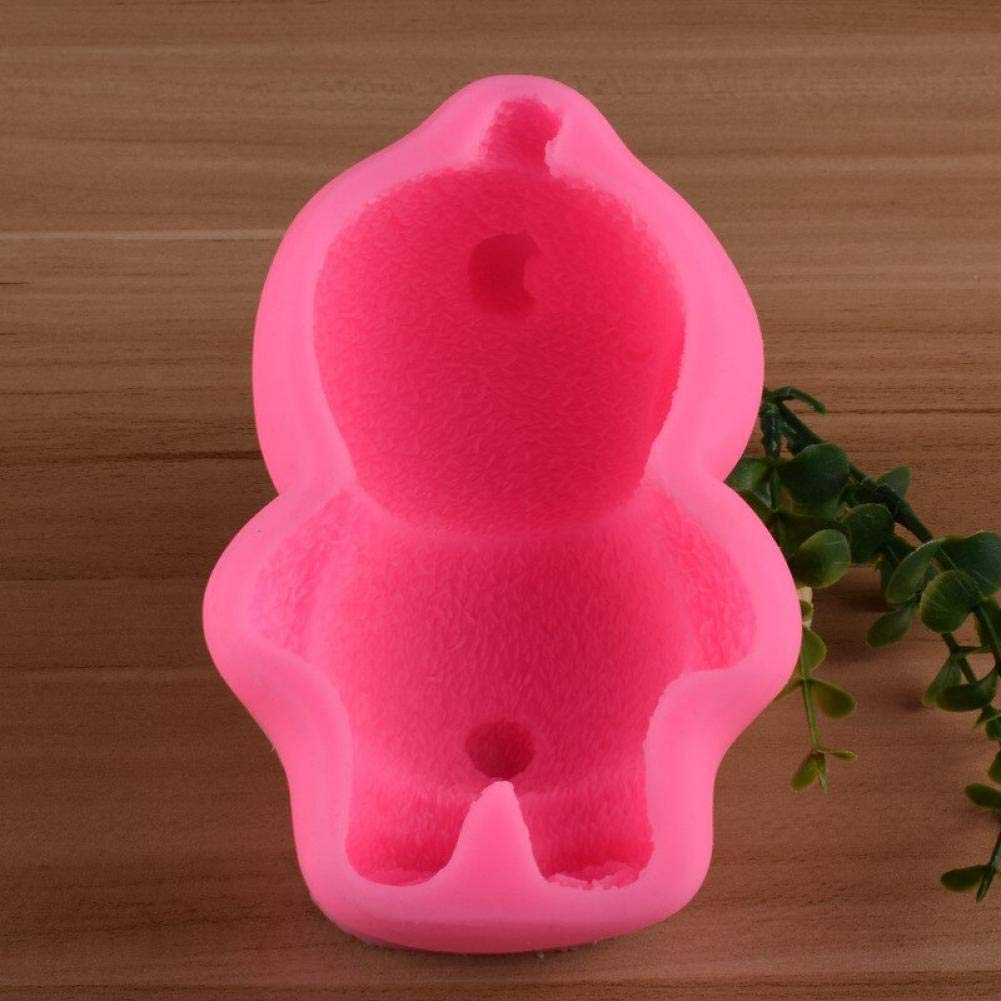 Moule À Fondant en Forme d'ours Couché 3D en Silicone pour Chocolat, Ours en Peluche Mignon, Moule De Décoration pour, Desserts, Gâteaux, Cupcakes, Jello, Glaçons, Savon, Argile Polymère,