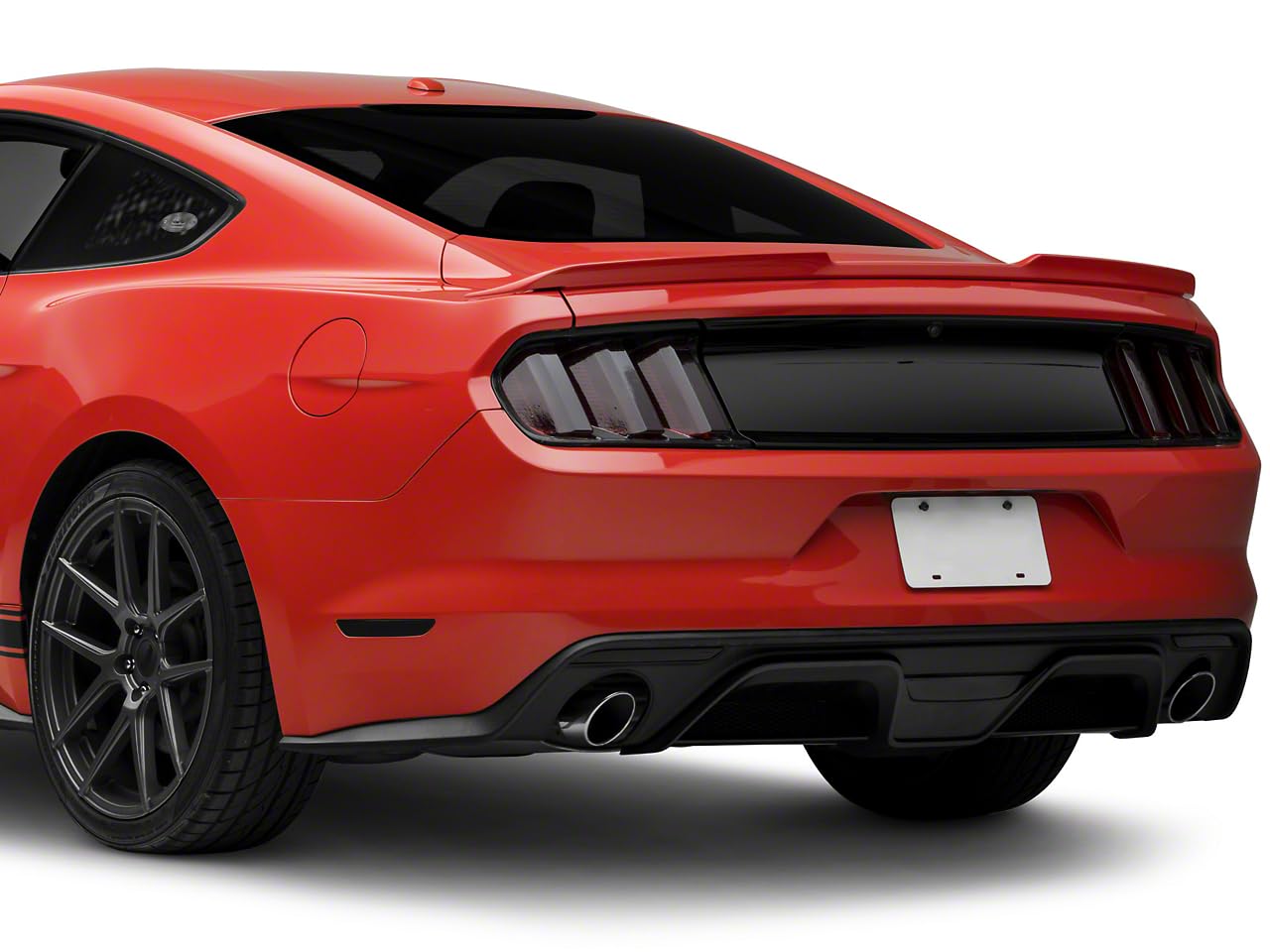 Full Replacement Decklid Panel in Gloss Black - Quality Durable Body Styling Trim Fits Mustang 2015-2020