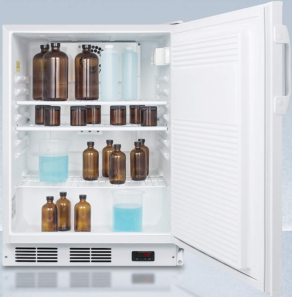 Summit Appliance Ff7lwbiadagp 24" Wide Built-In All-Refrigerator, ADA Compliant; 5.5 Cu.Ft.; Auto Defrost; Internal Fan; Digital Thermostat; Adjustable Shelves And Deep Shelf Space on Fridge.com - View 4