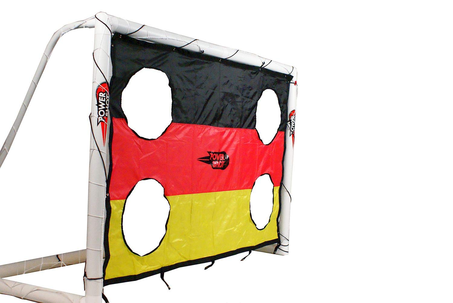 Torwand Fußball Deutschland Fahne - 2. Verschiedene Größen - Polyester - inkl. Spannseil und Anker - WETTERFEST