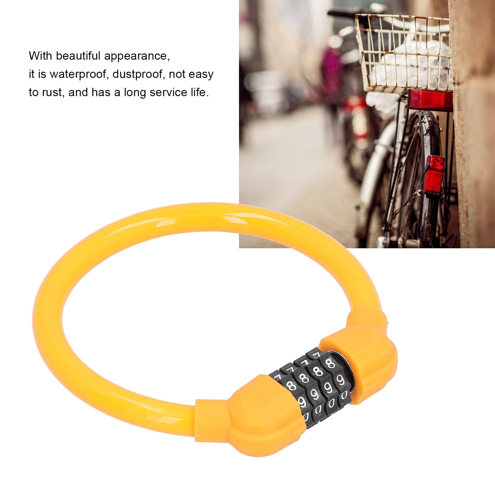Cadenas Velo Code Antivol Vélo Cable Antivol Vélo Avec 5 Chiffres