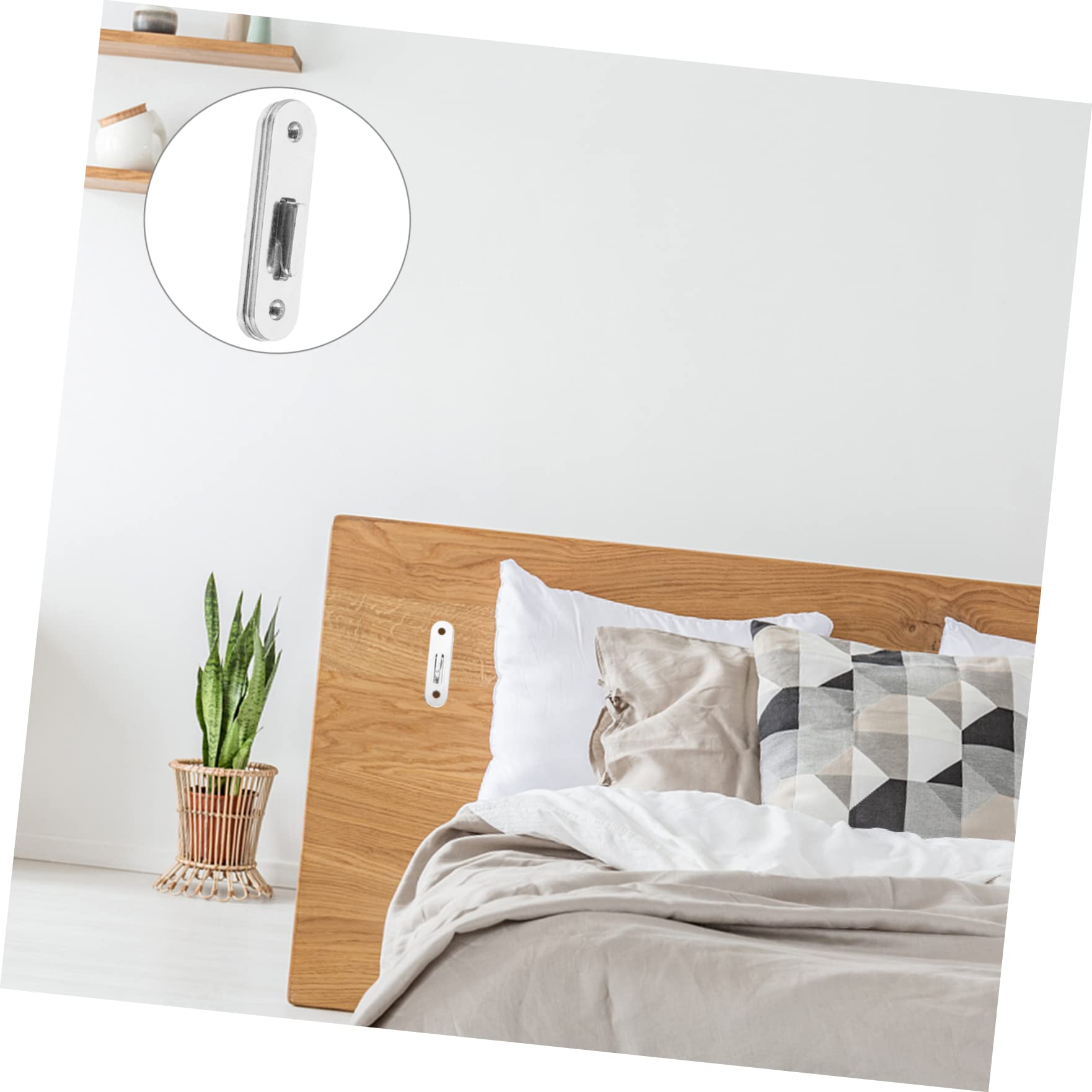 Amazon | LIOOBO 4個 メタル 用 ヘッドボード レール 接続 ベッド