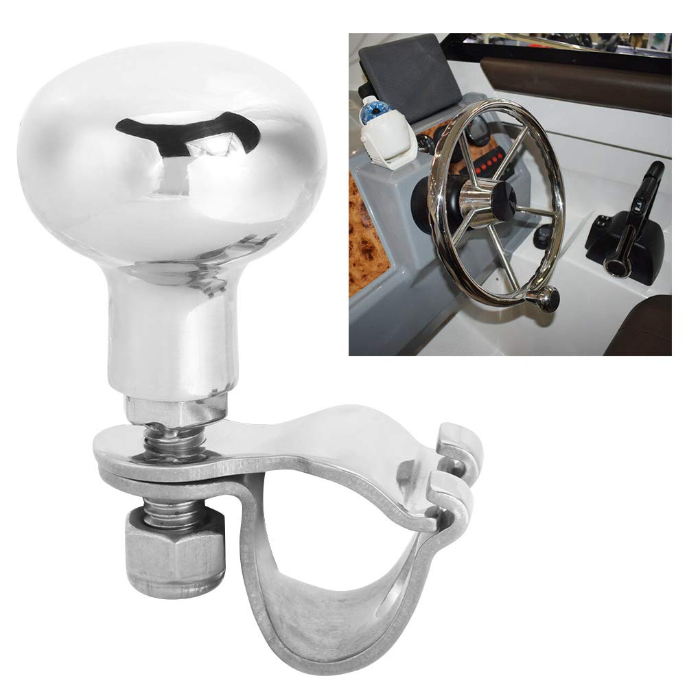 Bouton de Volant Bouton de Volant en Acier Inoxydable 316 Boosters Auxiliaires Poignée à Boule Accessoire de Bateau