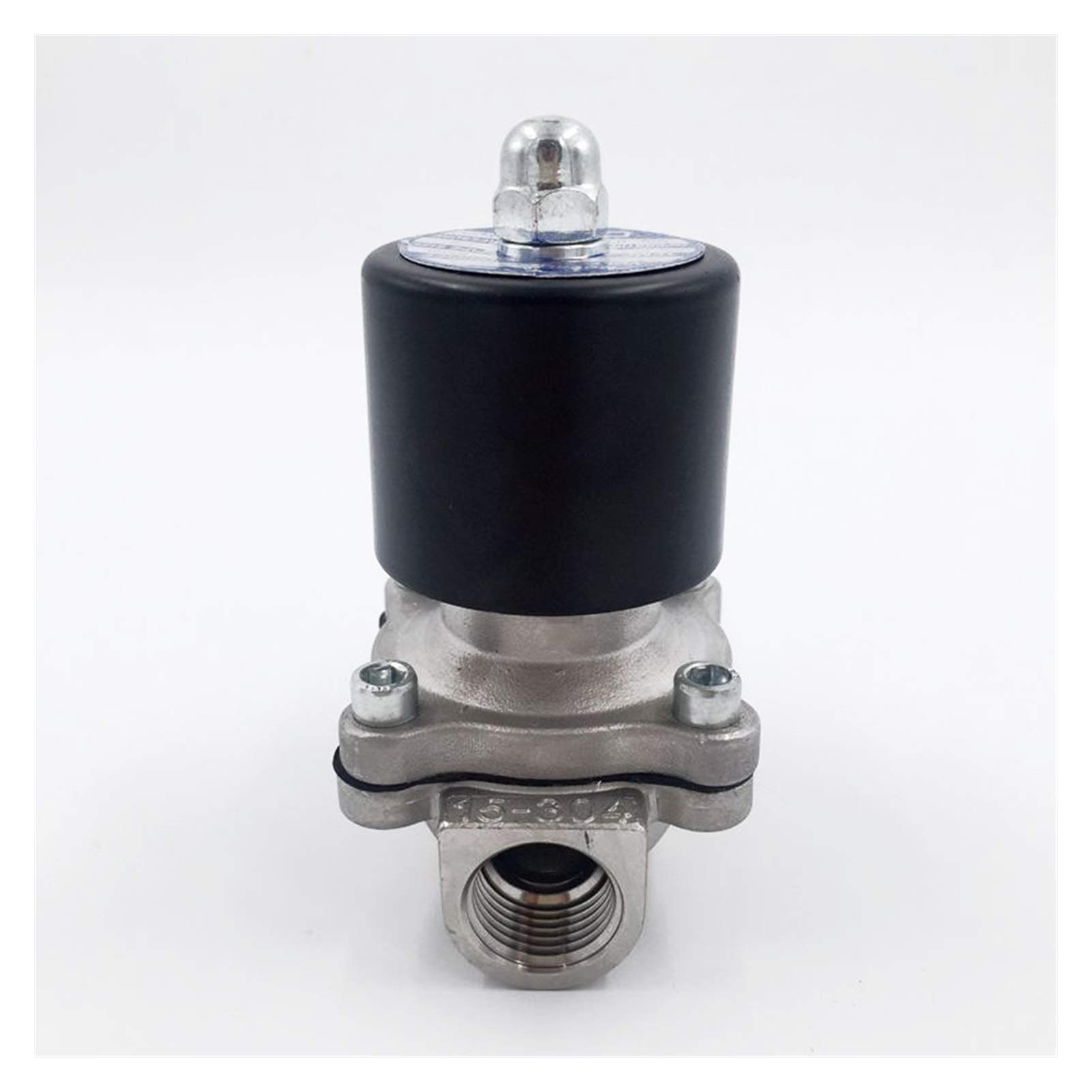 Électrovanne 1/2 pouce acier inoxydable 2W160-15 12V DC anti-corrosion haute durabilité