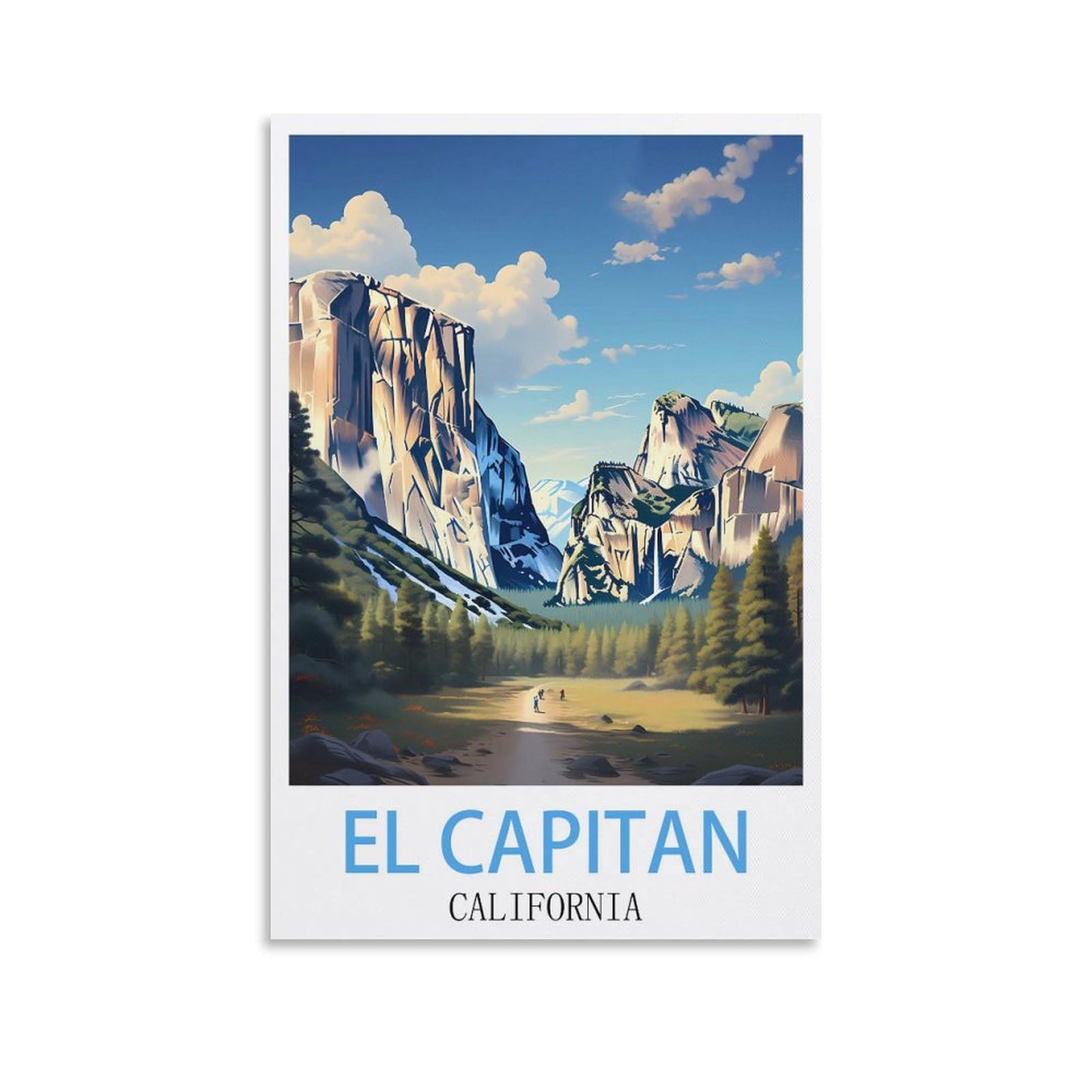 EZMLFA 5D Diamond Art Kits for Beginner,El Capitan California,Diamond Art House DIY Diamond Art Kits for Home Wall Decor 30x40cm