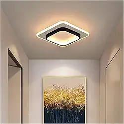 EKROTOK Luz De Teto 24 * 24CM, Luminária de Teto com 3 Cores Claras para Sala de Jantar, Quarto, Cozinha, Café, Lustre de LED Pendente, Luminária Pendente de LED (85-265V)