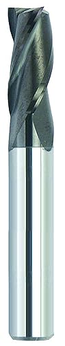 Finecut Tool FT1012642A AlTiN - Molino de extremo cuadrado con revestimiento de 3 flúores, diámetro de 38", loco de 78", 38" SH, 2-12" OAL